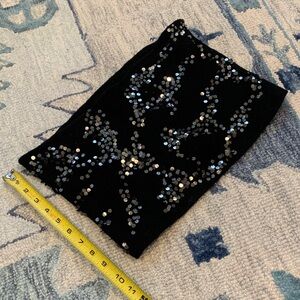 Simply Vera Vera Wang Black Sequin Scarf